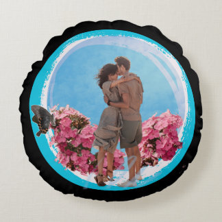 Love in Bloom Round Pillow