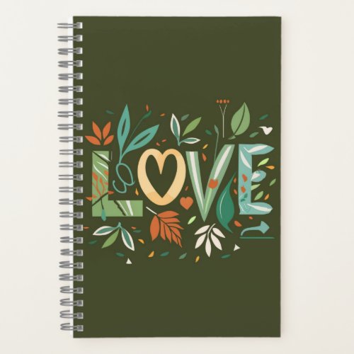  Love in Bloom Spiral Notebook 