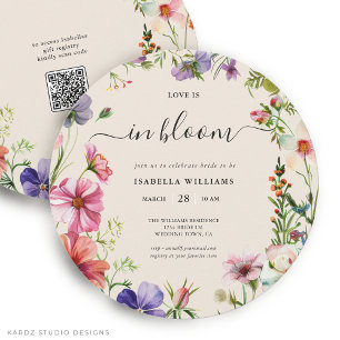 Love in Bloom Spring Bridal Shower Invitation