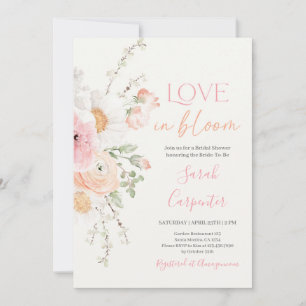 Love in Bloom Spring Bridal Shower Invitation