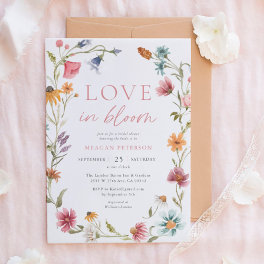 Love In Bloom Spring Floral Bridal Shower Invitation