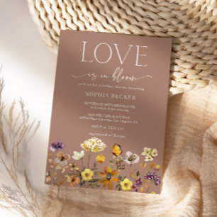 Love in Bloom Terracotta Bridal Shower Invitation