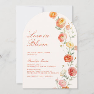 Love In Bloom Verona Sunset Bridal Shower Arch Invitation