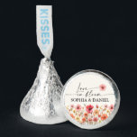 Love In Bloom Wedding Favors Stickers<br><div class="desc">This beautiful design features an arrangement of soft pastel beautiful wildflowers that are realistic and a modern script (editable color) font. See the entire collection for more matching items</div>
