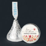Love In Bloom Wedding Favors Stickers<br><div class="desc">This beautiful design features an arrangement of soft pastel beautiful wildflowers that are realistic and a modern script (editable color) font. See the entire collection for more matching items</div>
