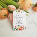 Love in Bloom Wildflower Bridal Shower Favor Gift Tags<br><div class="desc">This beautiful design features watercolor wildflowers and  your custom text.  Add your text using the template form. Use the Customize Further feature to change colors and layout of the text and background.</div>