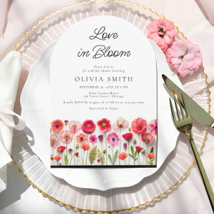 Love In Bloom Wildflower Bridal Shower Invitation