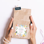 Love in Bloom Wildflower Bridal Shower Thank you Square Sticker<br><div class="desc">Introducing our enchanting "Love is in Bloom" Bridal Shower Sticker, a beautiful way to add a personal touch to your bridal shower favors and décor. These stickers feature a lush display of wildflowers in a rich and vibrant color palette, symbolizing the blossoming love and new beginnings of spring. The "Love...</div>