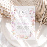 Floral Bridal Shower Invitation Wildflowers Modern