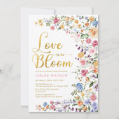 Love in Bloom Wildflower Meadow Bridal Shower  Invitation (Front)