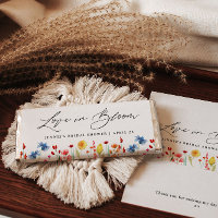 Love in Bloom Wildflowers Candy Bar Wrapper