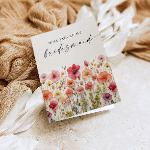 Love in Bloom Will You Be My Bridesmaid Card