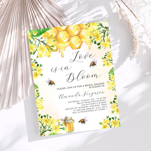 Love in Bloom yellow florals budget Bridal Shower