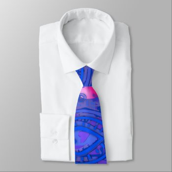 Love In Blue 3 Tie by plurals at Zazzle
