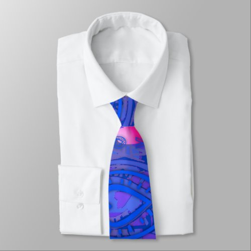 LOVE in Blue 3 Tie