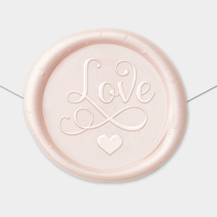 Love in Calligraphy Script Wedding Wax Seal Sticker