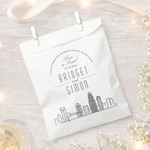 Love in Charlotte Wedding Favor Bags