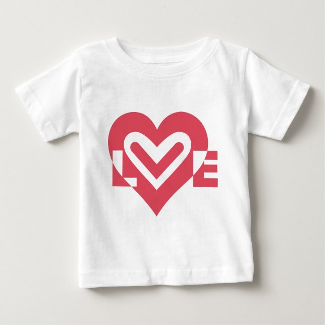 Love in Cherry Pink Baby T-Shirt (Front)