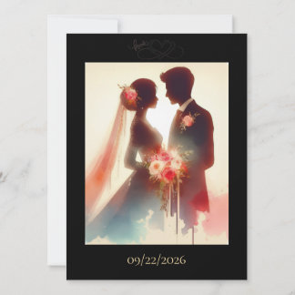 Love in Color Flat Save The Date Card