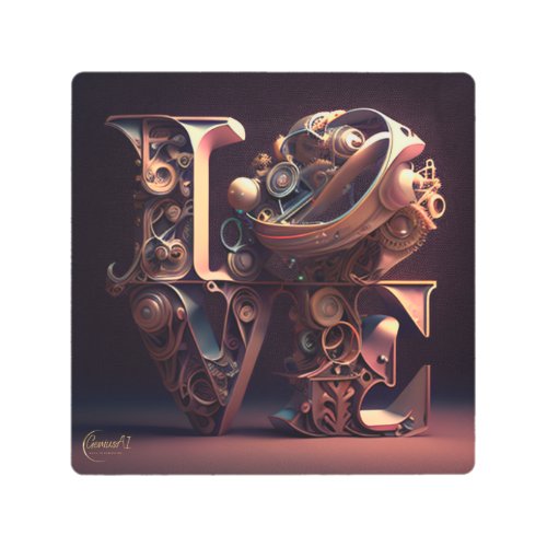 Love In Color Metal Wall Art