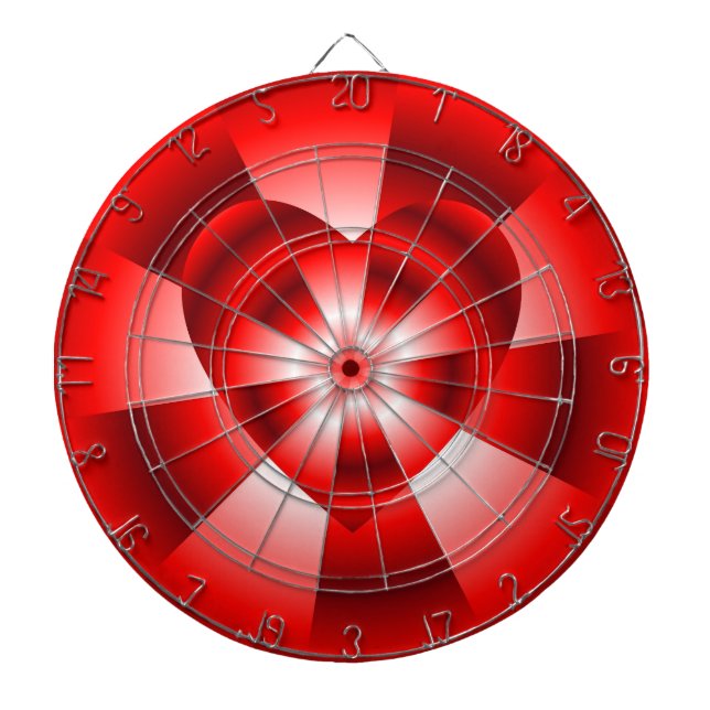 Love in Disguise - Red Radiance Dartboard (Front)