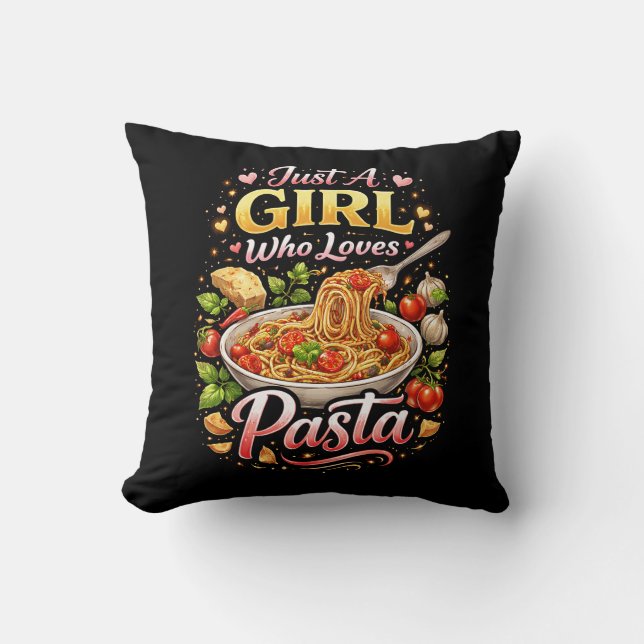 Love in Every Bite Throw Pillow (Front)