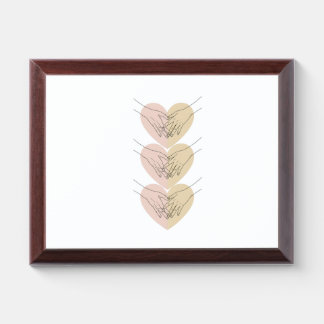 🖼️ Love in Every Line – A Minimalist Expr Award Plaque
