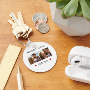 Love in Every Moment Valentine Photo Keychain