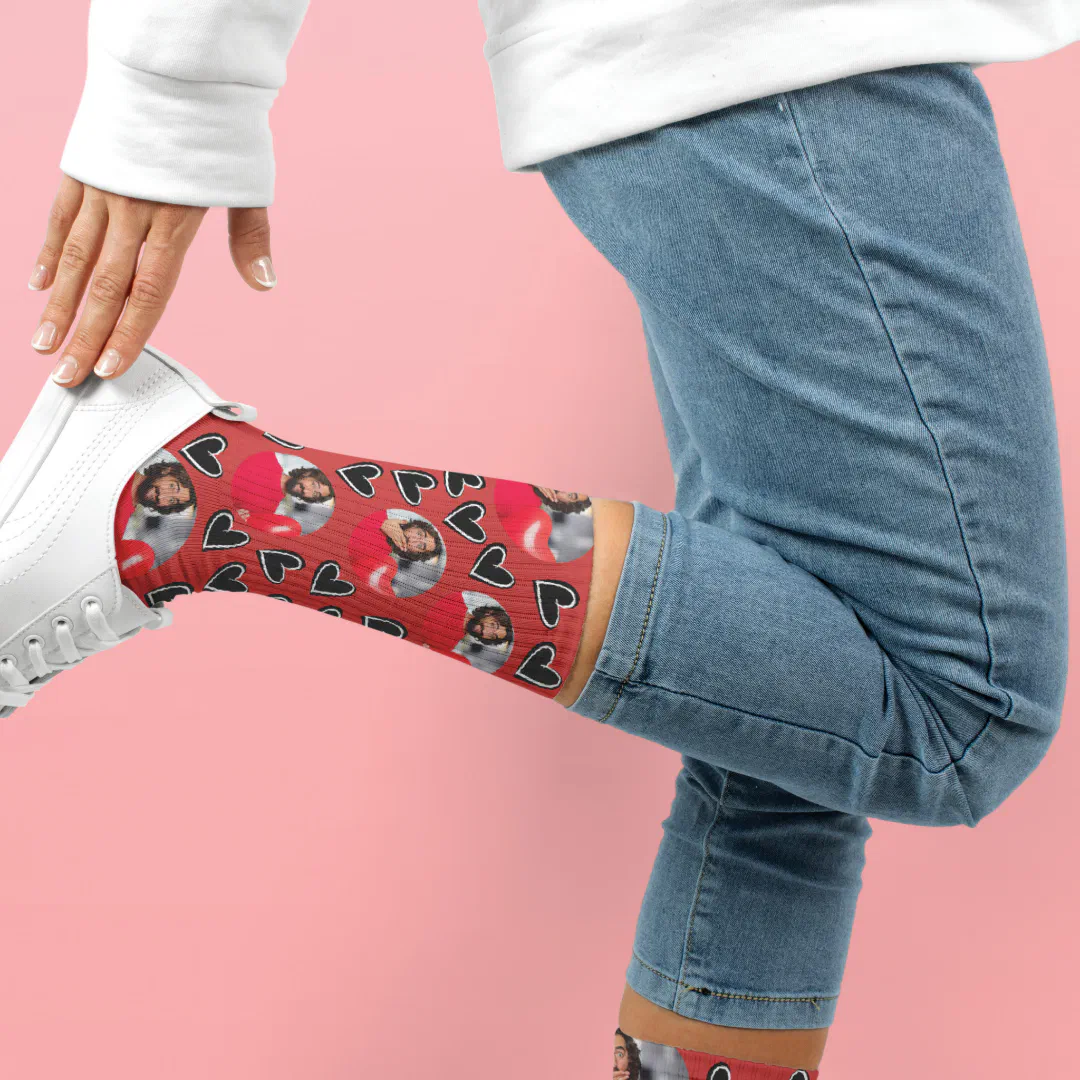 Love in Every Step: Personalized Valentine's Day Socks
