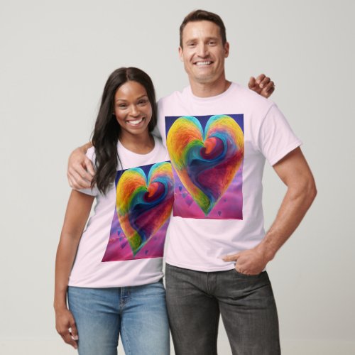 Love in Every Stitch His  Hers Heart_Shaped  T_Shirt