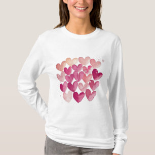 Love in Every Stitch   Pink Heart Valentine's T-Shirt