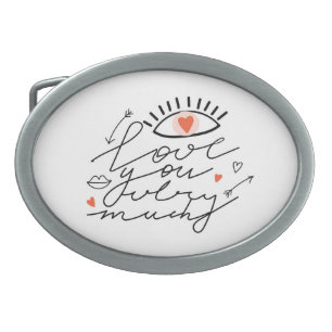Love in Eyes: Vintage Romantic Beauty. Belt Buckle