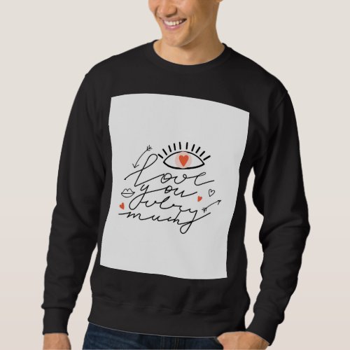 Love in Eyes Vintage Romantic Beauty Sweatshirt