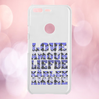 Love in Foreign Languages Blue Hearts Uncommon Google Pixel Case