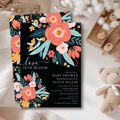 Love in Full Bloom Baby Shower Invitation