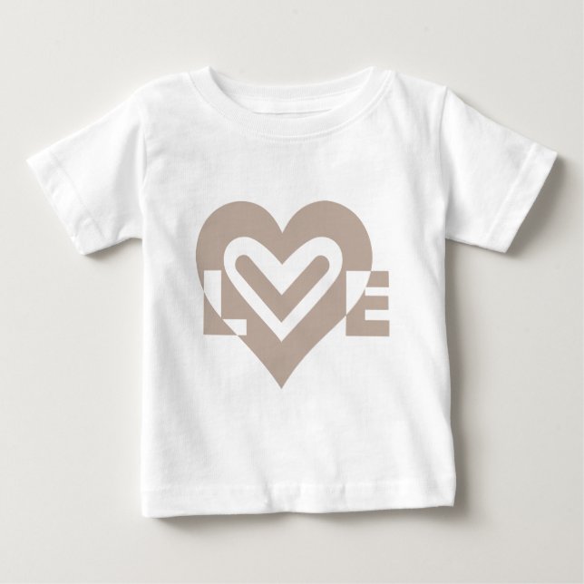 Love in Gray Baby T-Shirt (Front)