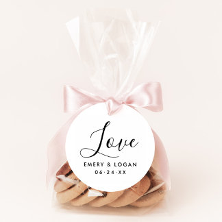 Love in Hand Lettered Script Wedding Monogram Self-inking Stamp