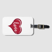love in heart valentines luggage tag (Front Horizontal)