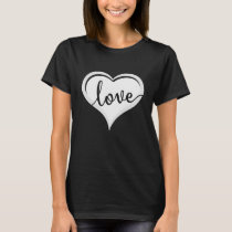 love in heart Valentines T-Shirt