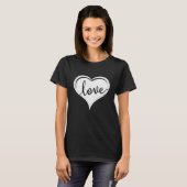 love in heart Valentines T-Shirt (Front Full)