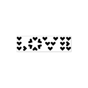 LOVE in hearts Self-inking Stamp