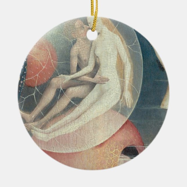 Love In Hell By Hieronymus Bosch Ceramic Ornament (Front)