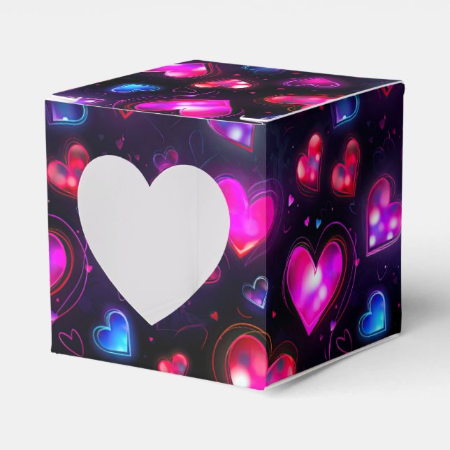 Love in Motion: Valentine's Day Hearts Favor Boxes (Front Side)