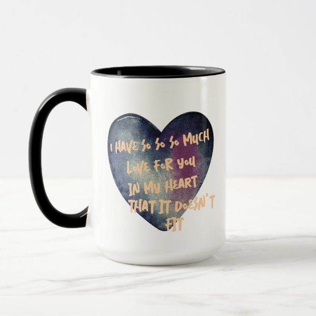 Love in My Heart Flirting Mug, Perfect Valentine's Mug (Left)