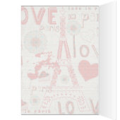 Love In Paris-Eiffel Tower Flowers And Hearts (Inside (Left))
