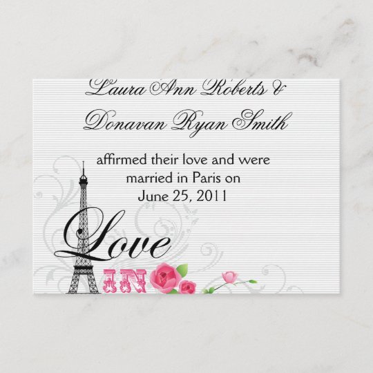 love in paris post wedding reception rsvp card zazzle com wedding reception rsvp cards