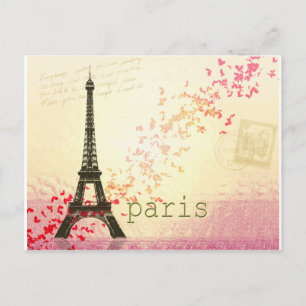Love in Paris Postcard