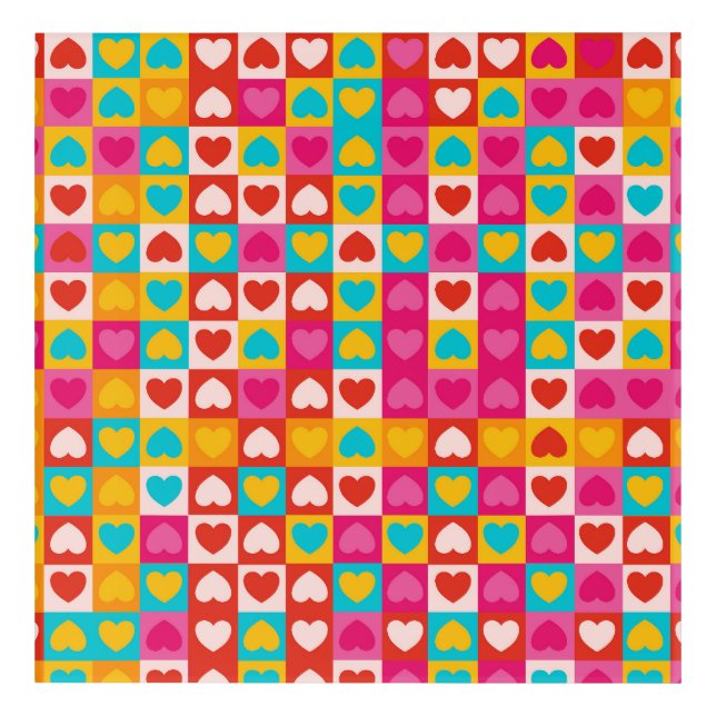 Love in Patterns Acrylic Print (Front)