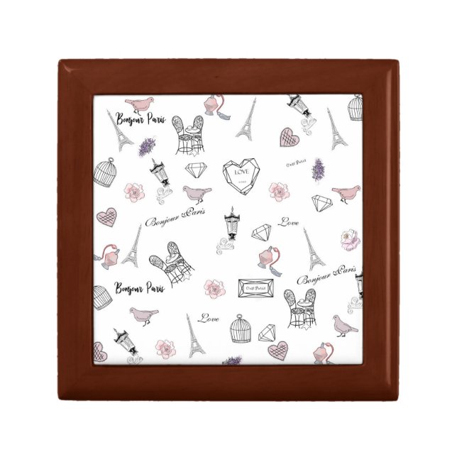 Love in Peris Bohemian Chic Floral Boho Girl Gift Box (Front)