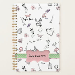 Love in Peris Bohemian Chic Floral Boho Sister Planner